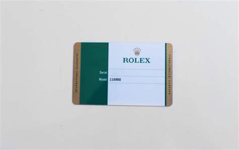 rolex daytona warranty card
